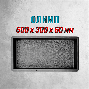 Форма для тротуарной плитки Олимп 600*300*60 мм 2118