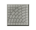 Форма для тротуарной плитки Квадрат Кольцово 300*300*30 мм 1679