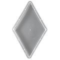 Форма для тротуарной плитки Ромб гладкий 330*190*50 мм 1819