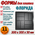 Форма для тротуарной плитки Флорида ТФС 300*300*30 мм 1982 - фото 7450