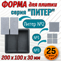 Форма для тротуарной плитки Питер №2 ТФС 200*100*30 мм 2036