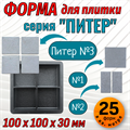 Форма для тротуарной плитки Питер №3 ТФС 100*100*30 мм 2037