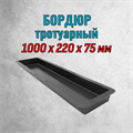 Форма пластиковая Бордюр тротуарный 1000*220*75 мм 1782