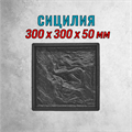 Форма для тротуарной плитки Сицилия ТФС 300*300*50 мм 2142
